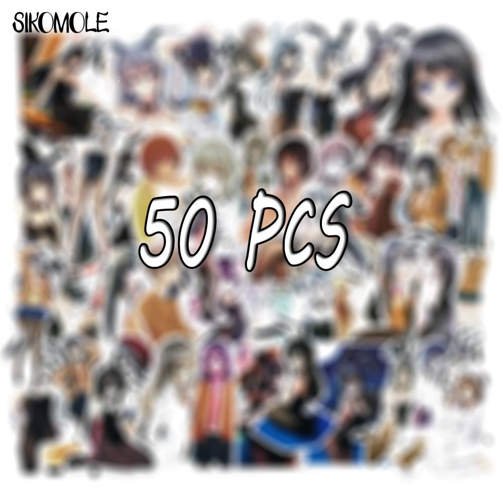 10/30/50PCS Cartoon Japan Anime Rascal Does Not Dream of Bunny Girl Senpai Sticker Laptop Luggage DIY Decal Graffiti Stickers F5