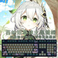 108 Keys/set 5 Sides PBT Dye Subbed Keycaps Cartoon Anime Gaming Key Caps OEM Profile Backlit Keycap For Genshin Impact Nahida