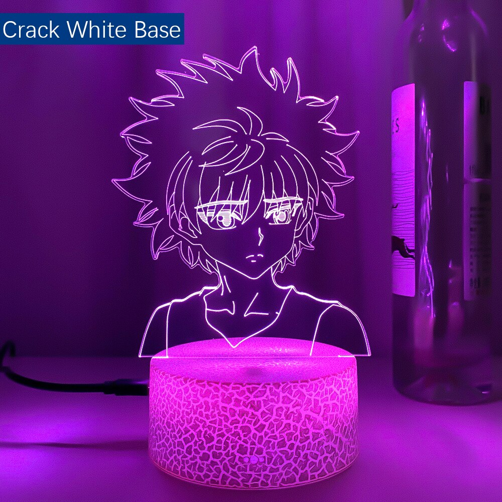 3d Led Lamp Anime Hunter X Hunter Killua for Bedroom Decor Nightlight Birthday Gift Acrylic Led Night Light Hxh Killua Cute