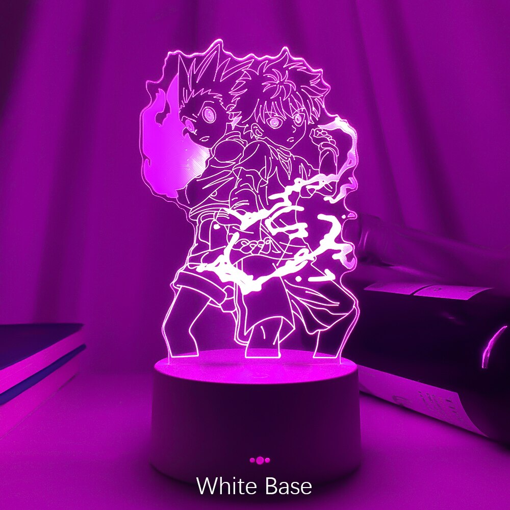 Gon and Killua Figure 3d Night Light Anime Hunter X Hunter Nightlight for Kid Bedroom Decor Lighting Child Gift HxH Lamp Bedside