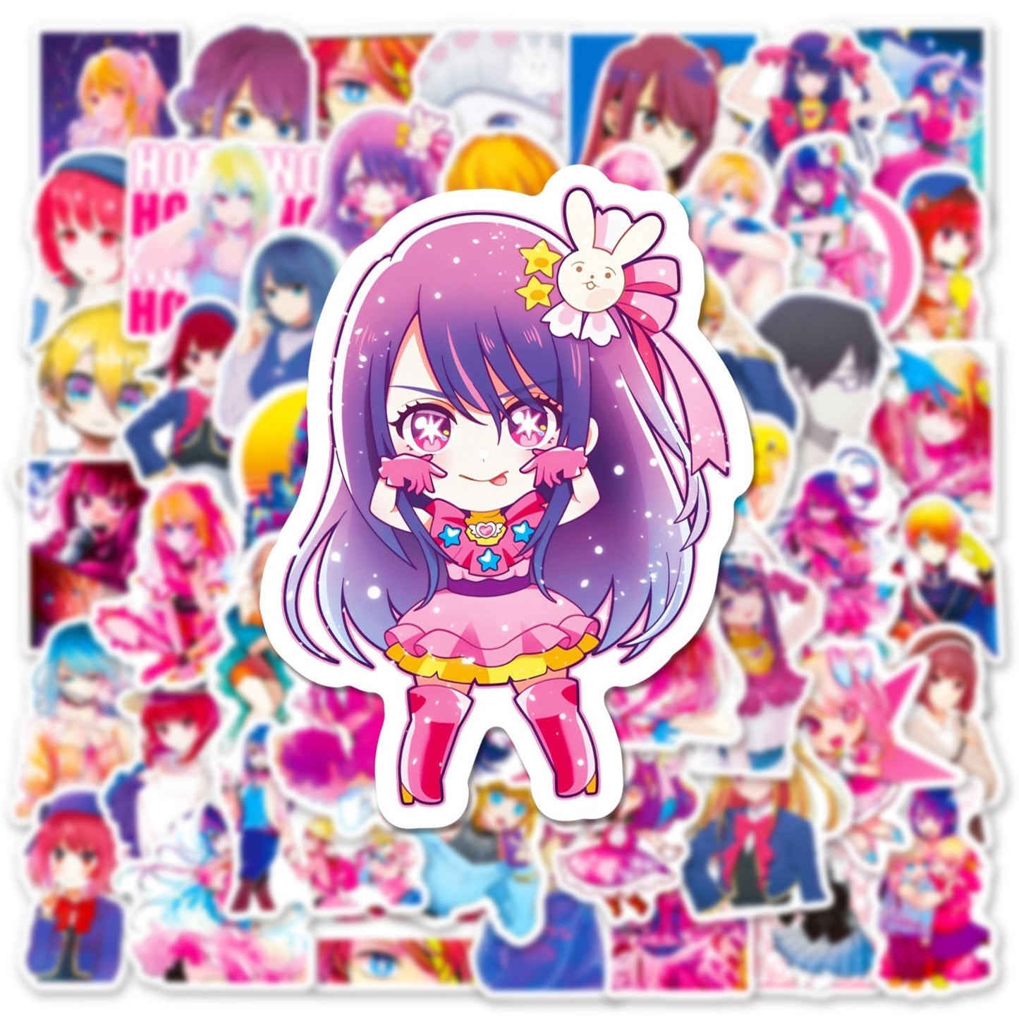 10/50pcs Anime Oshi No Ko DIY Graffiti Stickers Pack Scrapbooking Stationery Notebook Luggage Laptop Waterproof Decorative Decal