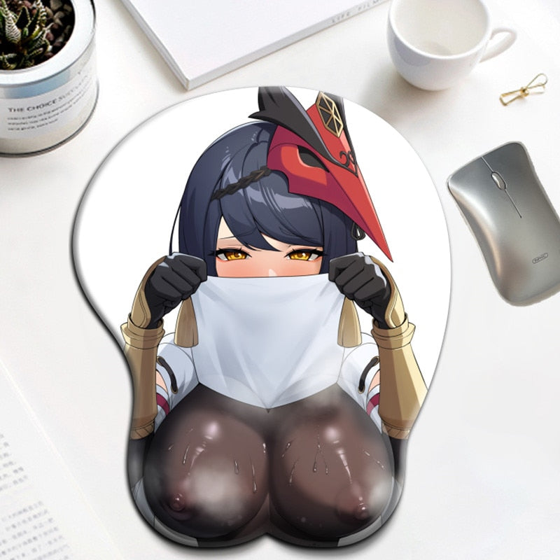 3D Boobs Mousepad | Oppai Ass Tits Mouse Pad | Silicone boobs mousepad