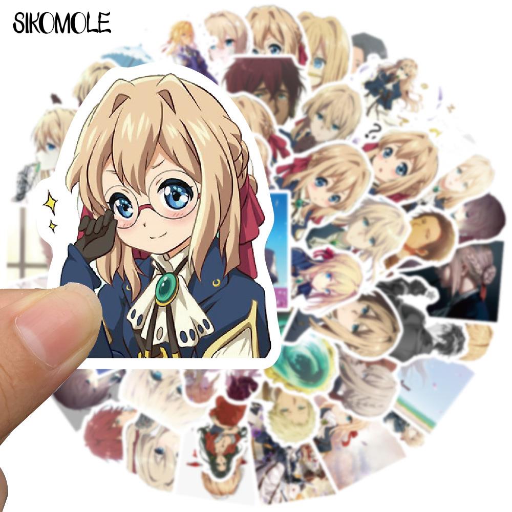 10/30/50PCS Cartoon Japanese Anime Violet Evergarden Stickers Graffiti DIY Toy Luggage Notebook Phone Laptop Decals Sticker F5