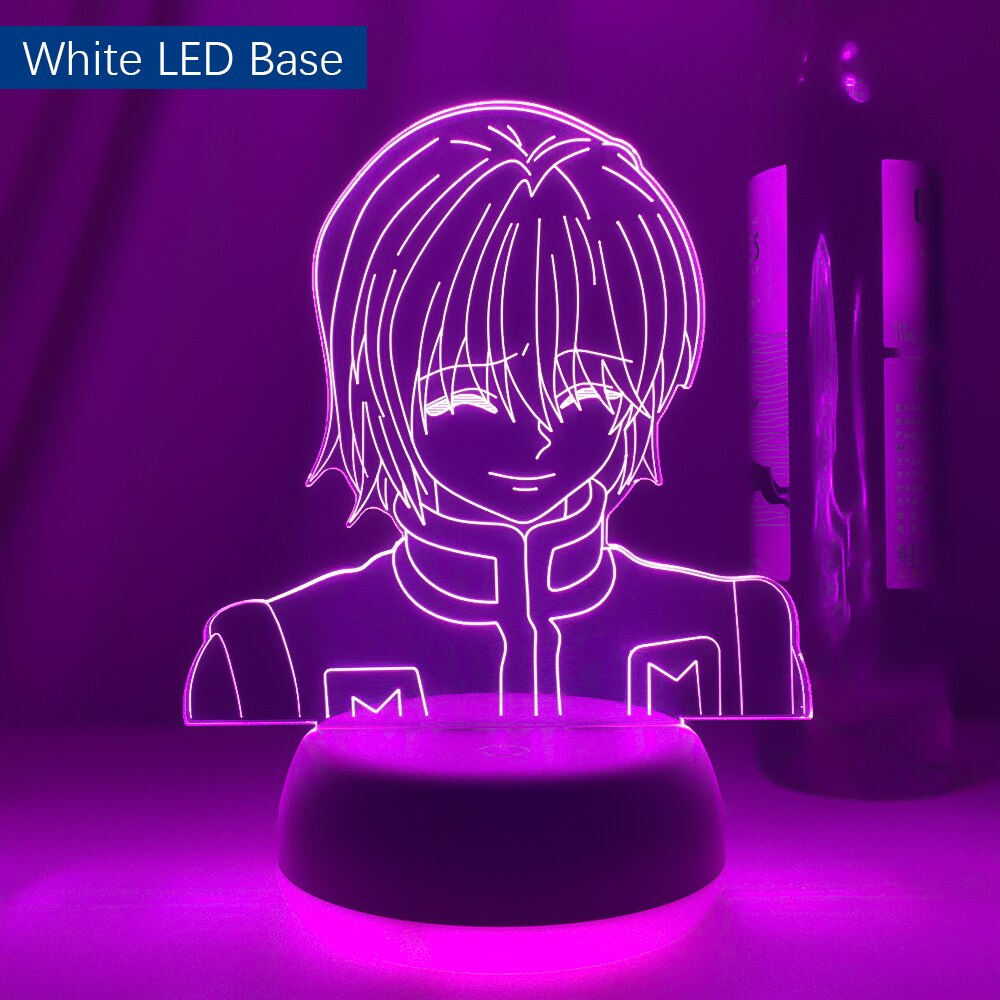 Kurapika Figure Acrylic Night Light Anime Gift Hunter X Hunter Lamp for Kid Bedroom Decor Lighting Childrens Room Nightlight HxH