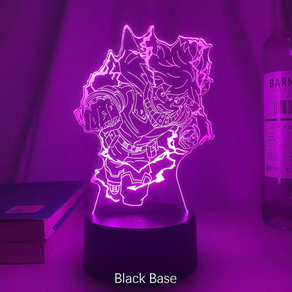 Anime Led Night Light My Hero Academia Izuku for Bedroom Decor Birthday Gift Manga My Hero Academia Shoto 3d Light Bakugo