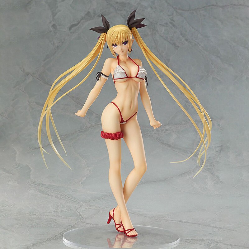 Anime Game Shining Heart Mistral Nereis Misty Figure Swimsuit High-heeled Shoes Sexy Girl Mistral Nereis Action Figure Model Toy