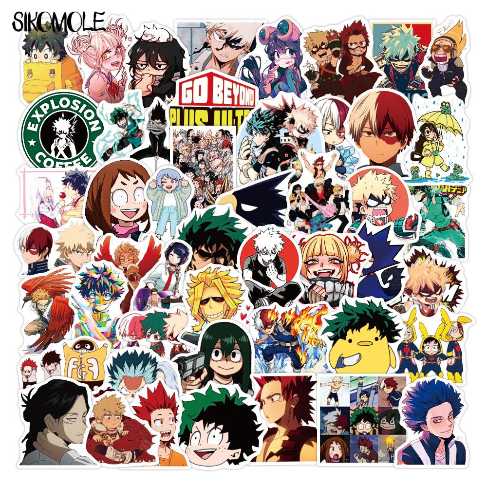 10/30/50/100pcs My Hero Academia Anime Stickers Graffiti Laptop Izuku Midoriya Might Boku No Hero Academia Character Decal F5