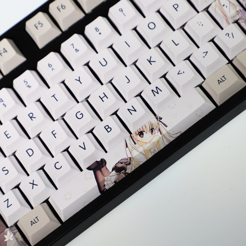 108 Keys PBT 5 Sides Dye Subbed Keycaps Cartoon Anime Gaming Key Caps Cherry Profile Kasugano Sora Keycap For In Solitude