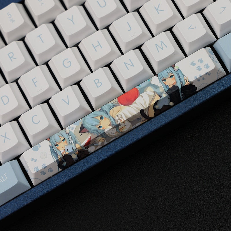 108 Keys/set PBT Dye Subbed Keycaps Cartoon Anime Gaming Key Caps Cherry Profile Keycap For Shizuku