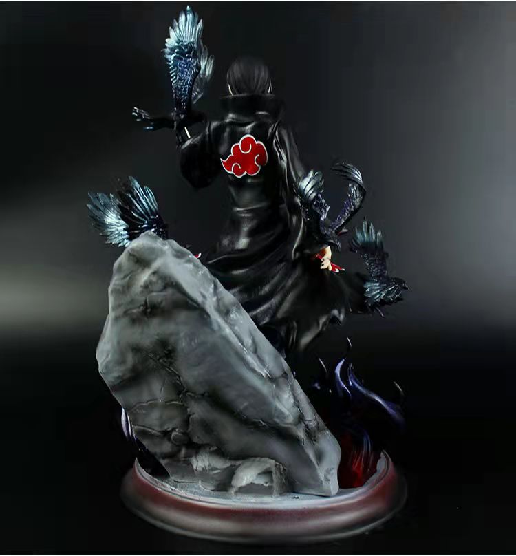 Anime Figure Naruto Shippuden 28CM Akatsuki Crow Itachi Uchiha Collectible Toys for Boys GK Action Figurine Free Shipping Items