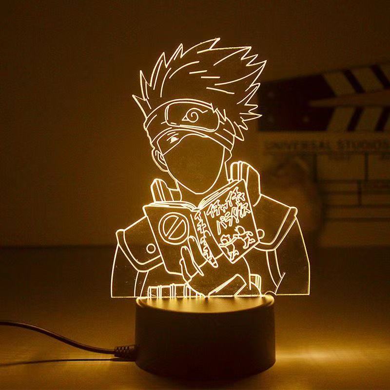 Anime Naruto 3D Night Light 2022 Acrylic Lamp LED Night Light Anime Figure Room Decoration LED Desk Lamp Birthday Gifts