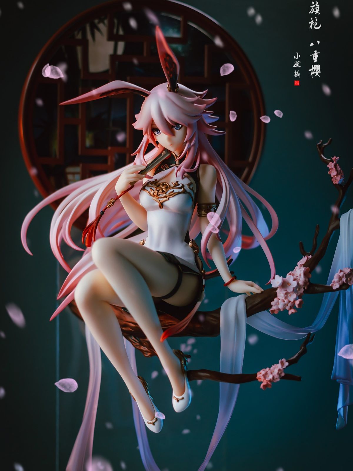 22CM Yae Sakura Popular Shooting Action Game Collapse Gakuen Fantasy Sitting Position Desktop Collection Figure PVC Material Toy