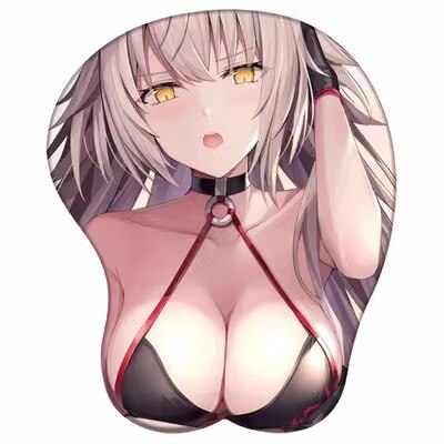 Anime FGO Fate Grand Order Saber  Figure 3d Girl Soft Gel Gaming Mouse Pad Mousepad Wrist Rest 4777 Gifts Man Toy