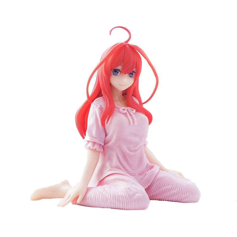 11-22CM Anime Figure The Quintessential Quintuplets Miku Purple Long Sleeve Pajamas Model Dolls Toy Gift Collect Box PVC