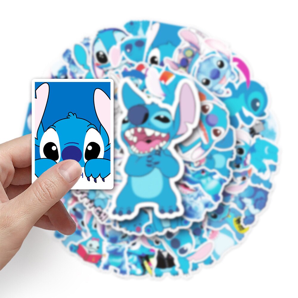 10/30/50pcs Cute Disney Stitch Stickers Cartoon Waterproof Decals DIY Luggage Phone Guitar Laptop Funny Graffiti Sticker Kid Toy