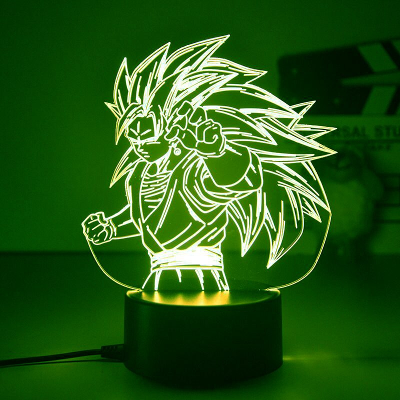 Dragon Ball 3D Led Night Light Model Toys Super Saiyan Vegeta Figures Children Bed Room Decor Birthday&amp;Christmas Gifts for Kids