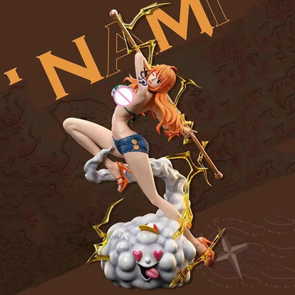 29cm One Piece Nami Figure GK IU Popmax Nami Action Figurine PVC Anime Statue Collectible Doll Model Toys Gifts