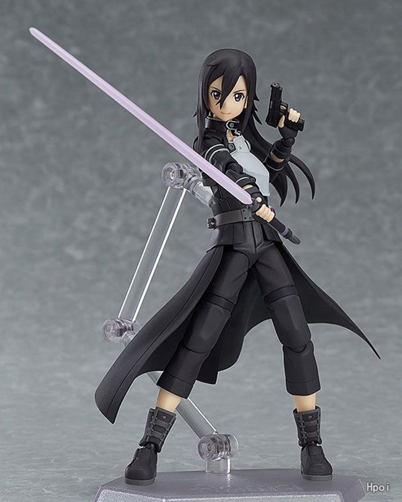 14CM Anime Sword Art Online Figure Action Kirigaya Kazuto Figuine Replacement Model Toy Doll Ornament Base Color Box