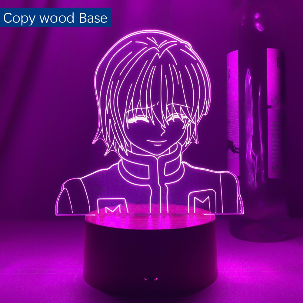 Kurapika Figure Acrylic Night Light Anime Gift Hunter X Hunter Lamp for Kid Bedroom Decor Lighting Childrens Room Nightlight HxH