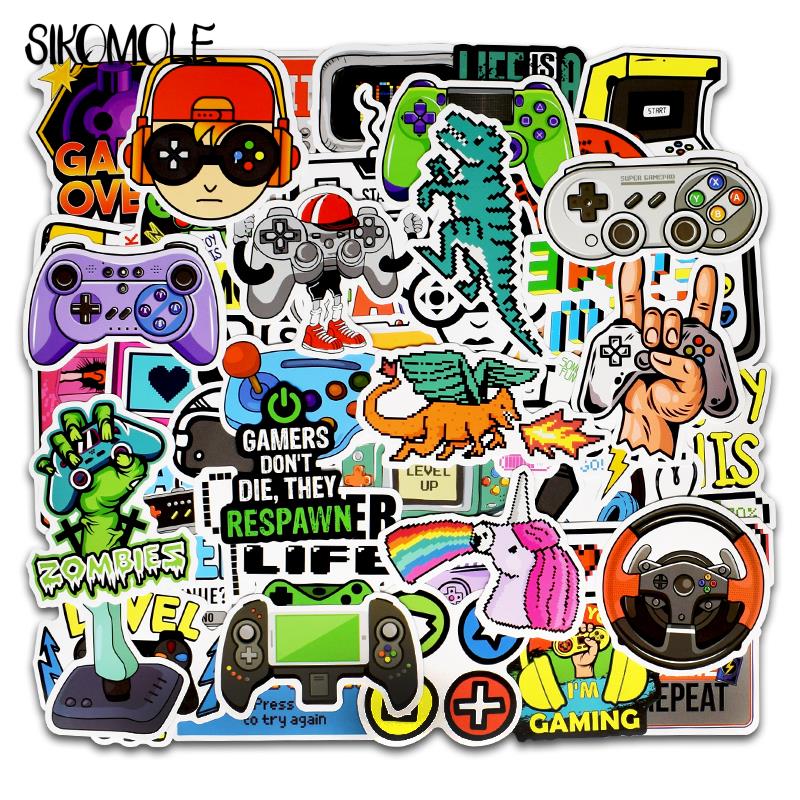 10/30/50pcs Cartoon Nostalgic Games Stickers DIY Toys Laptop Bottle Bicycle Skateboard Luggage Anime Decal Graffiti Sticker F5