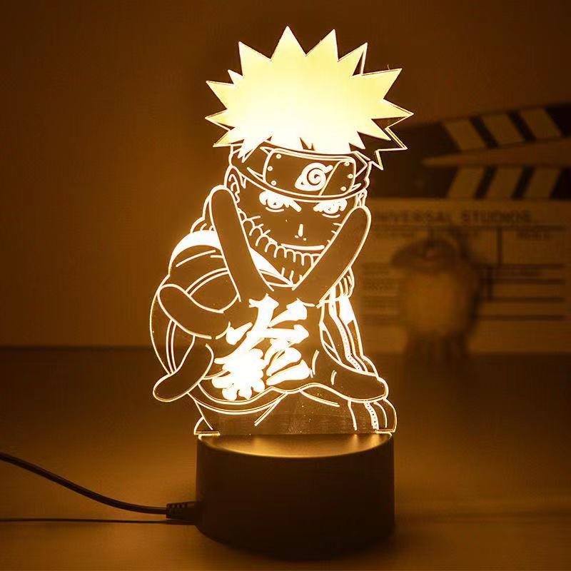 Anime Naruto 3D Night Light 2022 Acrylic Lamp LED Night Light Anime Figure Room Decoration LED Desk Lamp Birthday Gifts