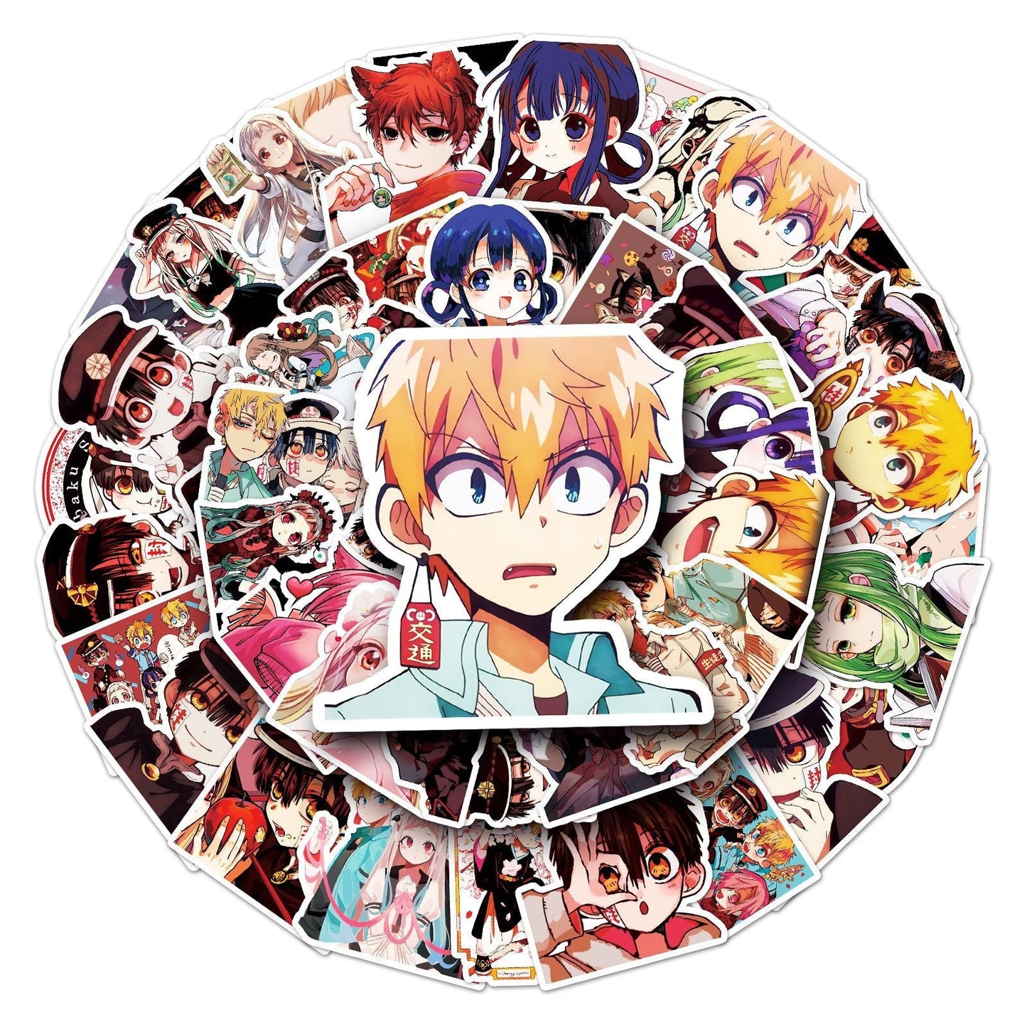 10/30/50PCS Anime Toilet bound Hanako kun Stickers Graffiti Decal Decoration DIY Suitcase Helmet Wall Laptop Sticker Classic Toy