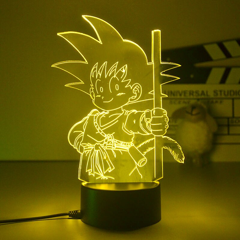 Dragon Ball 3D Led Night Light Model Toys Super Saiyan Vegeta Figures Children Bed Room Decor Birthday&amp;Christmas Gifts for Kids