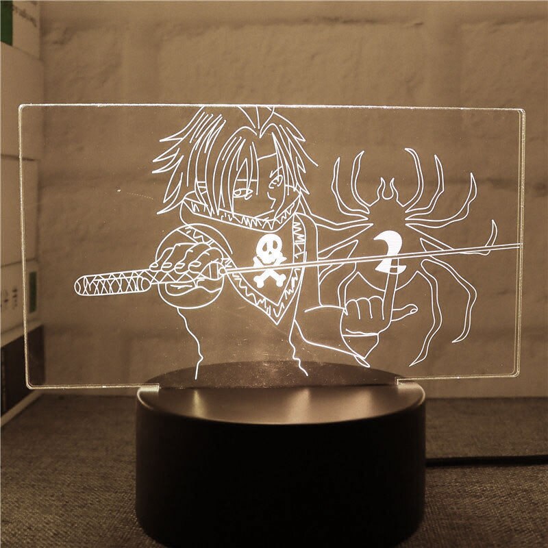 Hunter X Hunter 3D Led Night Light Model Toys Kurapika Figures Children Bed Room Decor Birthday&amp;Christmas Gifts for Kids