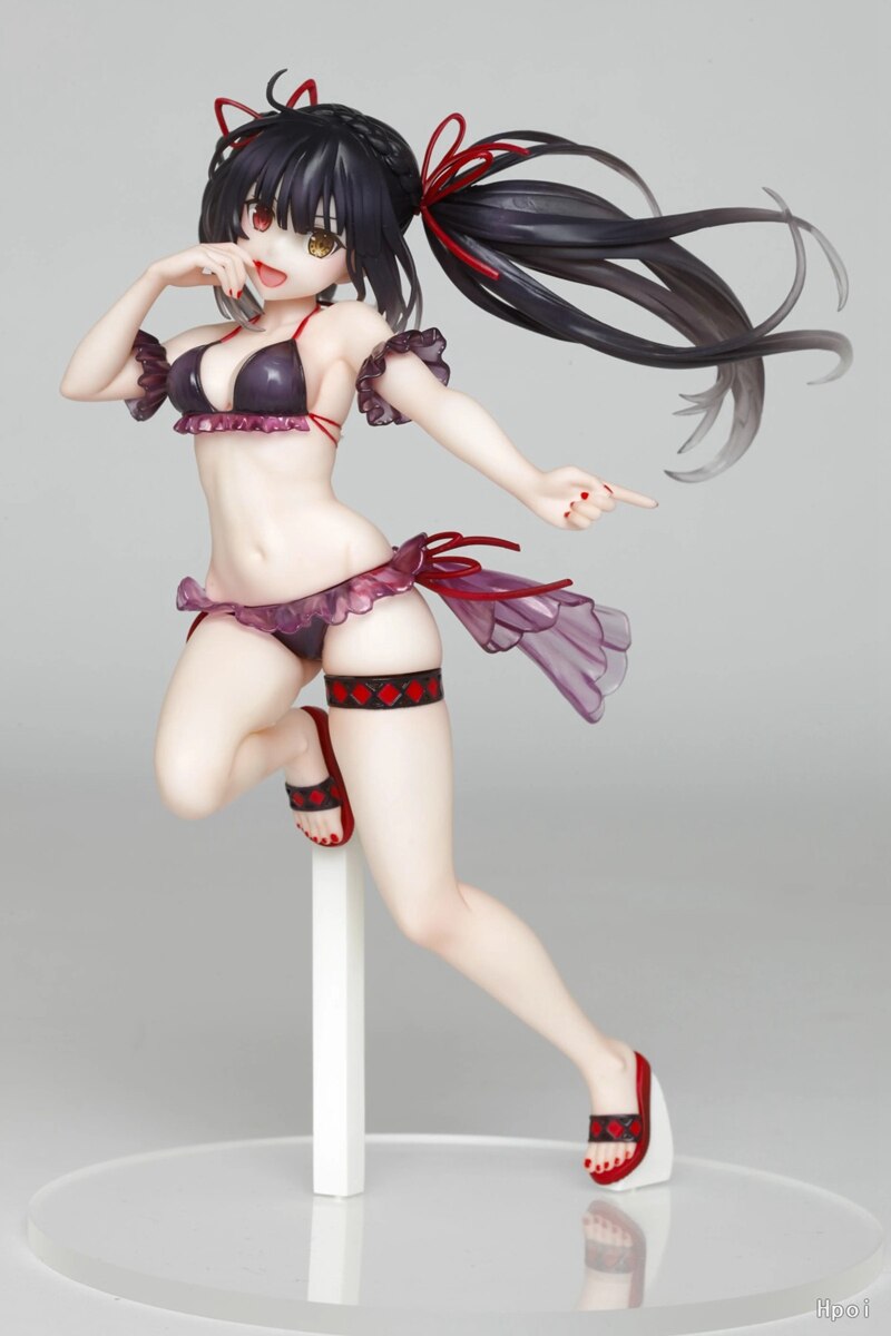 21cm Date A Live Tokisaki Kurumi Anime Figure Sexy Swimsuit Girl PVC Aldult Action Figure DesktopDecoration Collection Model Toy