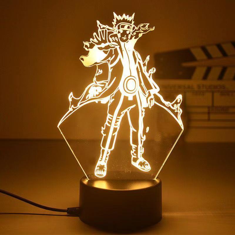 Anime Naruto 3D Night Light 2022 Acrylic Lamp LED Night Light Anime Figure Room Decoration LED Desk Lamp Birthday Gifts