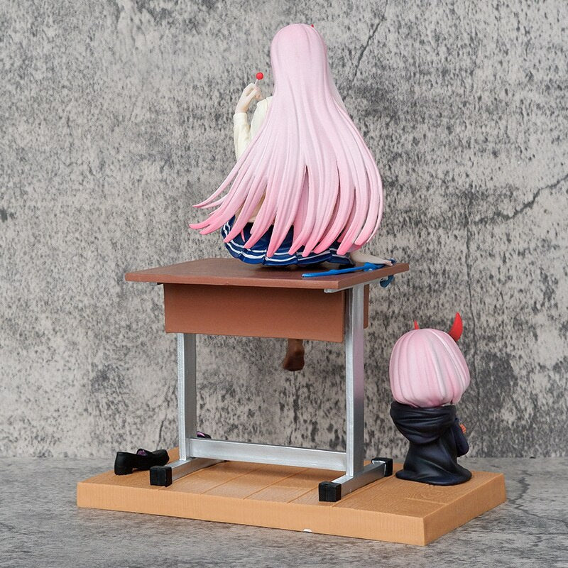 DARLING In The FRANXX Figure Zero Two PVC Anime Action Figurine 25cm Toys Collection Model Doll Christmas Birthday Gifts