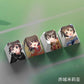 4 Keys/set THE IDOLMASTER Keycaps PBT Dye Sublimation Key Caps For MX Switches Cherry Profile Anime Cartoon Keycap