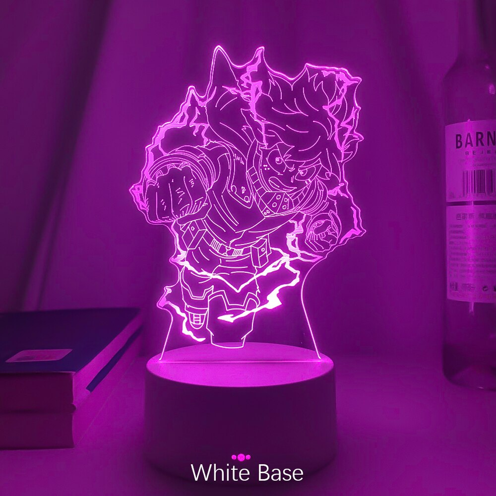 Anime Led Night Light My Hero Academia Izuku for Bedroom Decor Birthday Gift Manga My Hero Academia Shoto 3d Light Bakugo