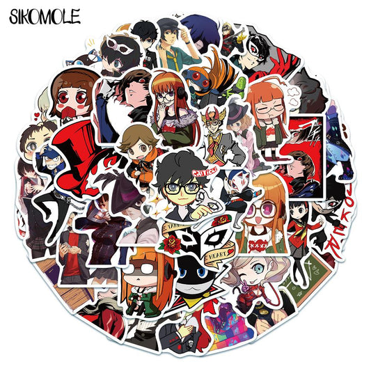 10/30/50PCS Japan Anime Persona 5 Game Cartoon Stickers Motorcycle Luggage Laptop Skateboard Bicycle Decals Graffiti Sticker F5