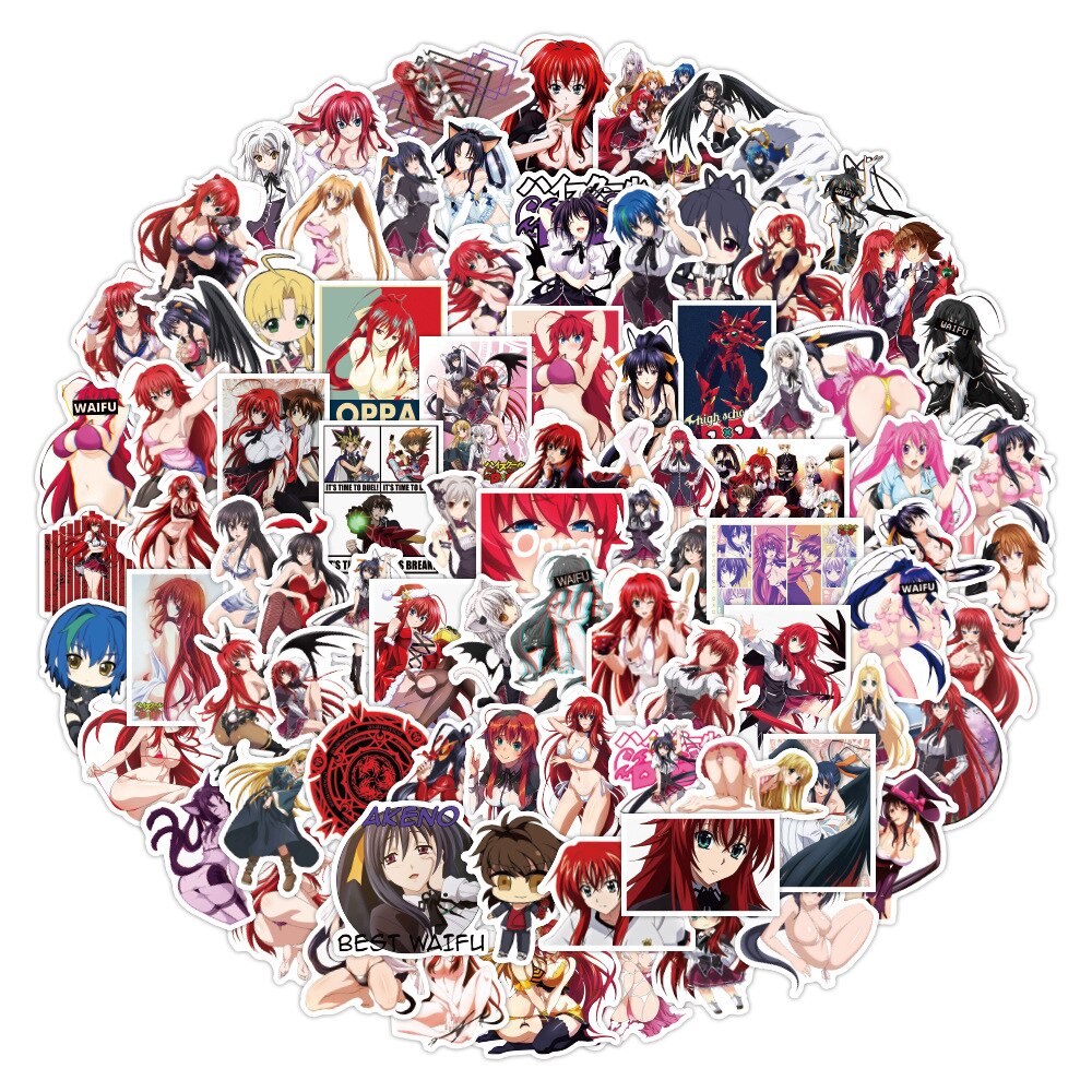 100pcs anime girls Decal Stickers | Hot Waifu stickers Decal Stickers | For  suitcase laptop Car Truck Waterproof Car stickers