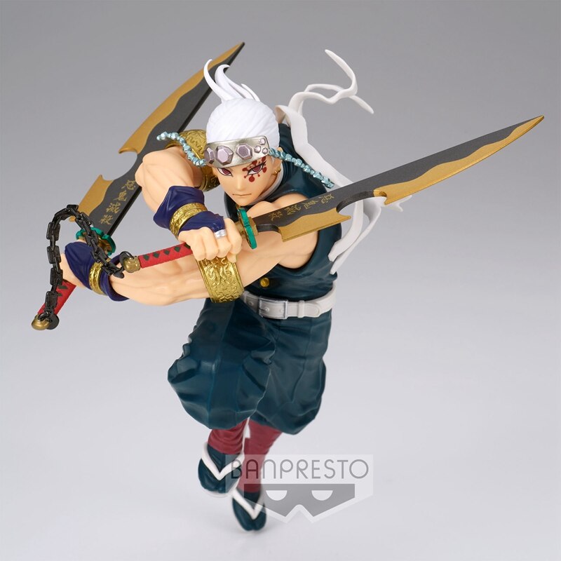 Anime Demon Slayer Model Figure Uzui Tengen Original Character 18 Cm Action Figure Toys For Children Gifts Action Figuine