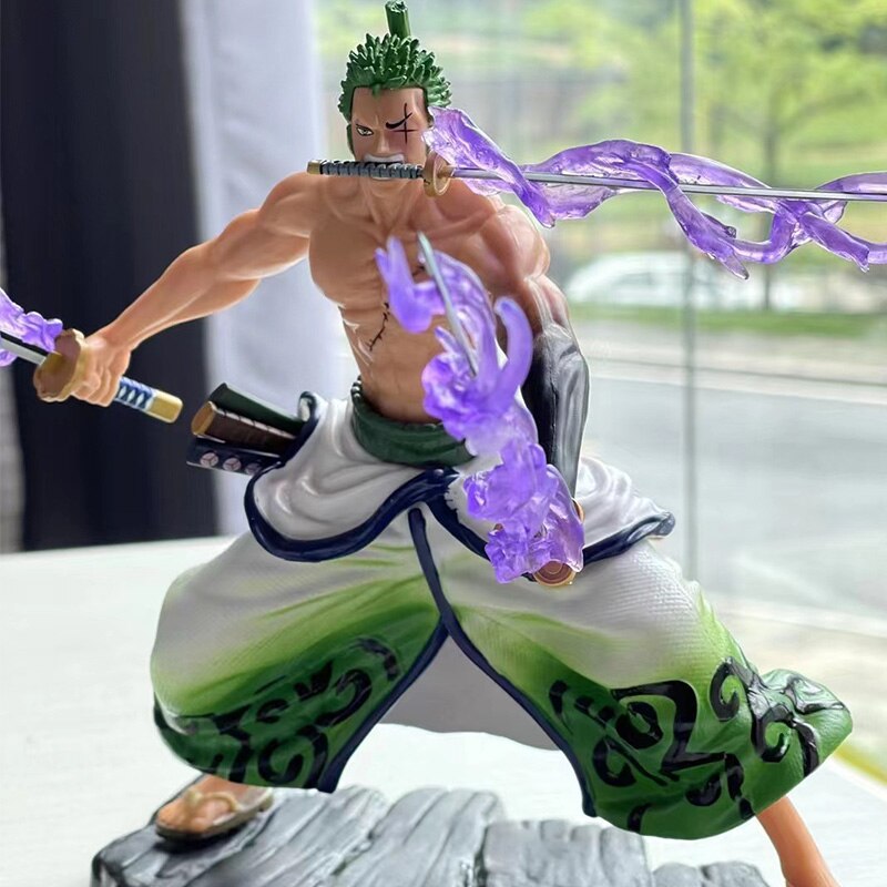 Anime Figure One Piece 17CM Roronoa Domineering GK Zoro Figurine  Children Toys Japan Kids Cartoon Doll Gift Free Shipping Items