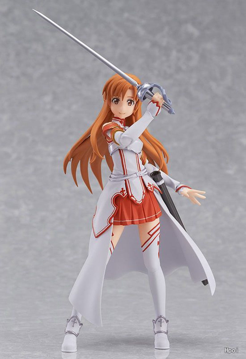 Popular Anime Sword Art Online Yuuki Asuna 14CM Combat Posture Action Figure Model Kid Toys Gift Collect Ornaments