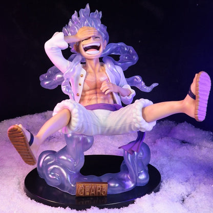 One Piece Figure Luffy Gear 5 Action Figure 17cm | Anime  Sun God Luffy Nika PVC Action Figurine Statue