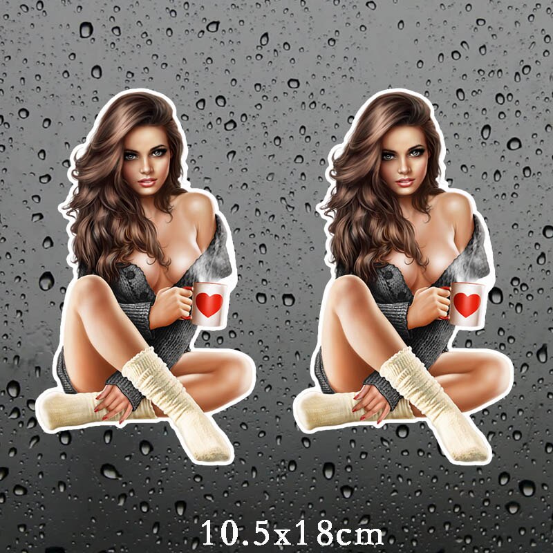 Anime Girls Large Stickers | Girls Car stickers | Kawai Car stickers | Kawai anime girl Stickers