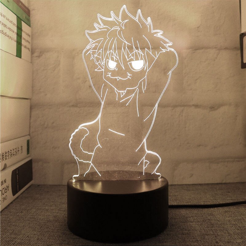 Hunter X Hunter 3D Led Night Light Model Toys Kurapika Figures Children Bed Room Decor Birthday&amp;Christmas Gifts for Kids