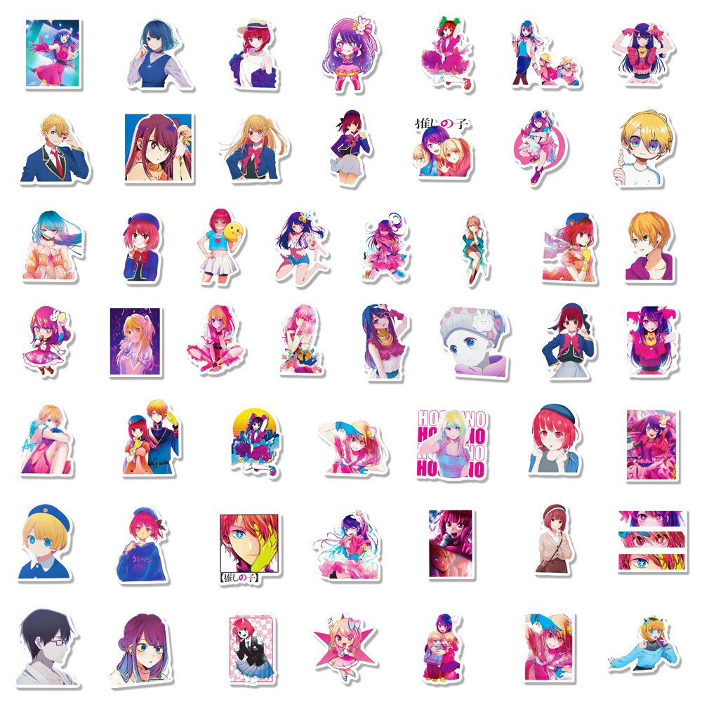 10/30/50PCS Anime Oshi No Ko Stickers Cartoon Graffiti Decals Classic DIY Toys Gift Decoration Phone Luggage Fridge Skateboard