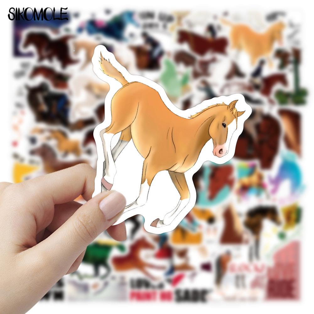 10/30/50PCS Horsemanship Stickers Horse Helmet Luggage Bicycle Notebook Laptop Motorcycle Skateboard Decals Graffiti Sticker F5