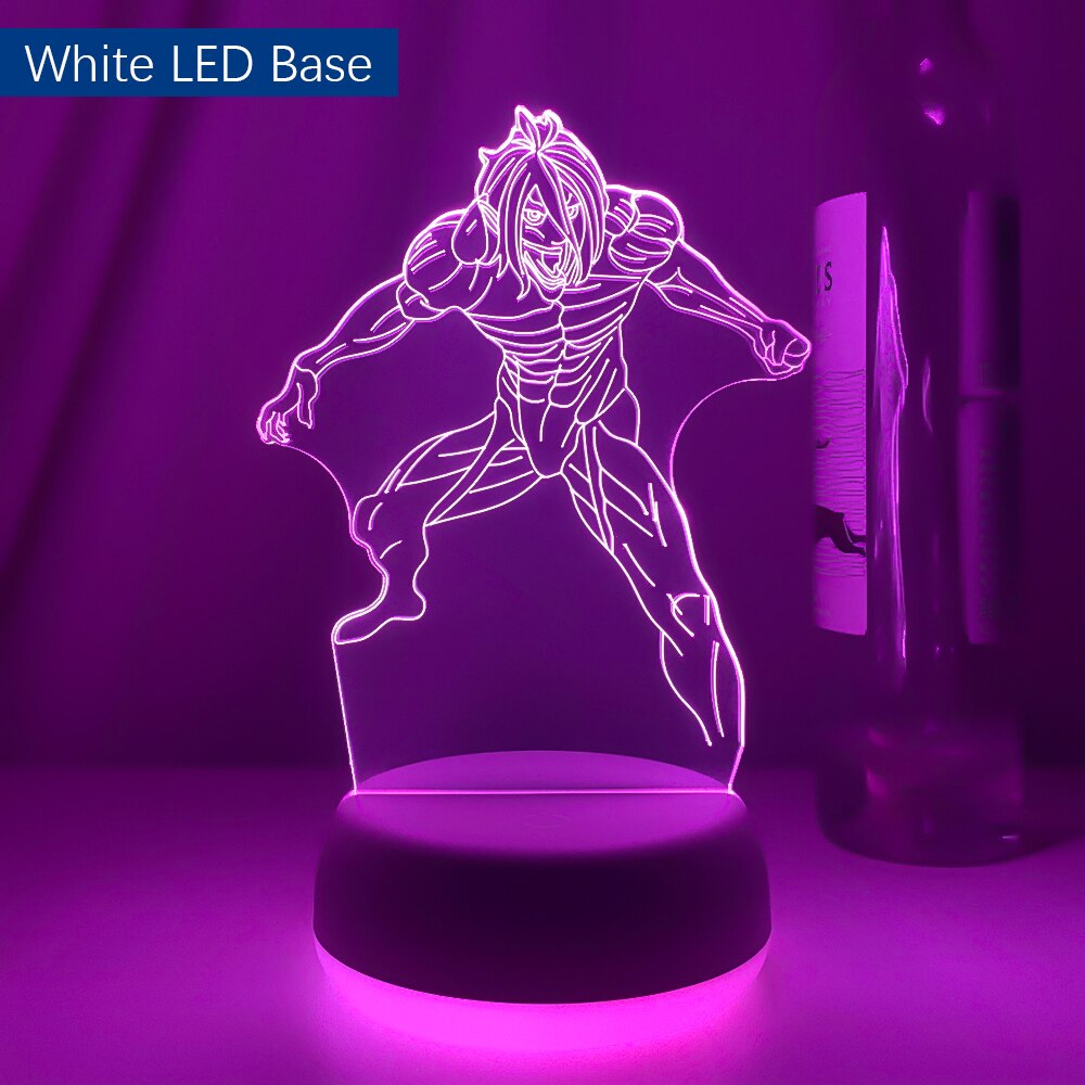 Newest Anime 3d Light Attack on Titan Table Lamp for Home Decoration Birthday Gift Manga Attack on Titan LED Night Light Lamp