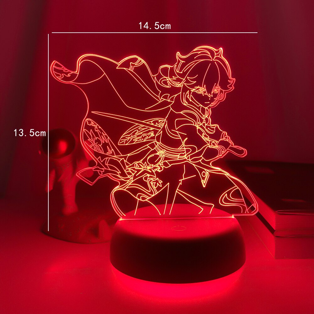 Genshin Impact Kaedehara Kazuha Led Night Light for Child Bedroom Decor Kids Birthday Gift Genshin Impact Led Night Lamp Bedside