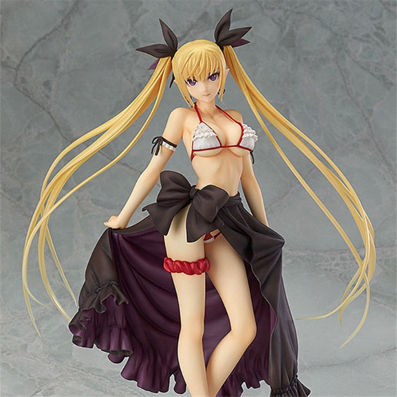 Anime Game Shining Heart Mistral Nereis Misty Figure Swimsuit High-heeled Shoes Sexy Girl Mistral Nereis Action Figure Model Toy