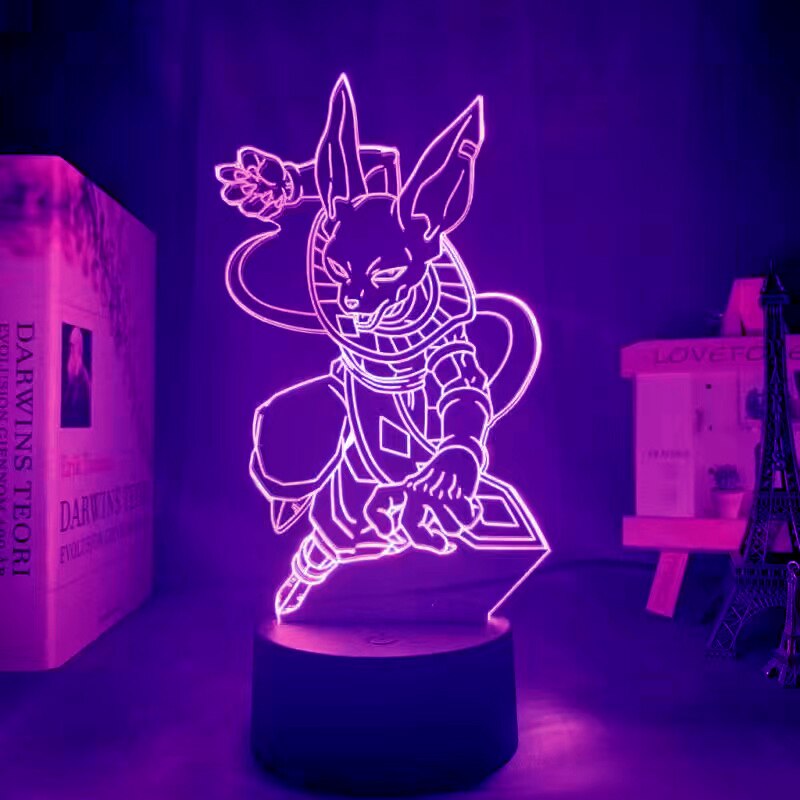 Dragon Ball 3D Led Night Light Model Toys Super Saiyan Vegeta Figures Children Bed Room Decor Birthday&amp;Christmas Gifts for Kids