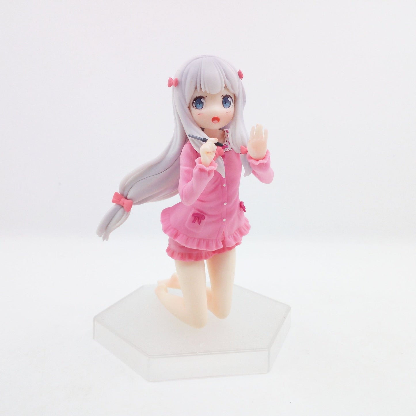 12cm Manga Teacher Anime Figure Izumi Sagiri Kawaii Girl Kneeling Figurine PVC Desktop Static Collection Model Toys For Children