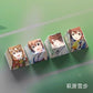 4 Keys/set THE IDOLMASTER Keycaps PBT Dye Sublimation Key Caps For MX Switches Cherry Profile Anime Cartoon Keycap