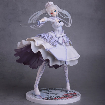 Anime DATE A LIVE Tokisaki Kurumi Action Figure White Hair Gueen Tokisaki Kurumi Tokisaki Kurumi Figure Model Doll Children Gift